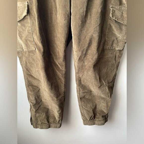 SANCTUARY Olive green Corduroy Cargo Jogger pull on Pants size 1X - Picture 9 of 16